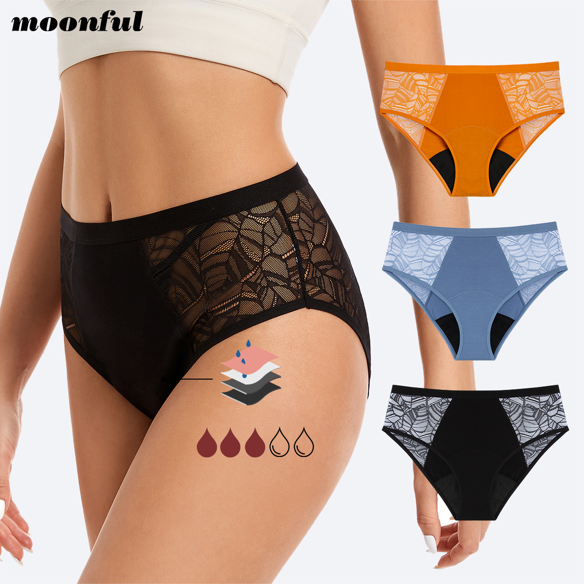 Moonful Women's Menstrual Pant - Period Panty Absorbent recensione e prezzo