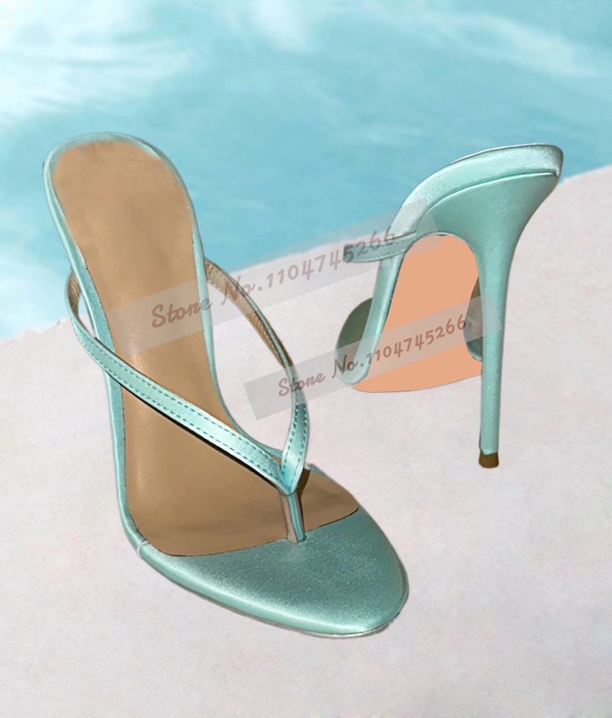 Light Green Satin Clip Toe Hig - Slip Dress Satin recensione e prezzo
