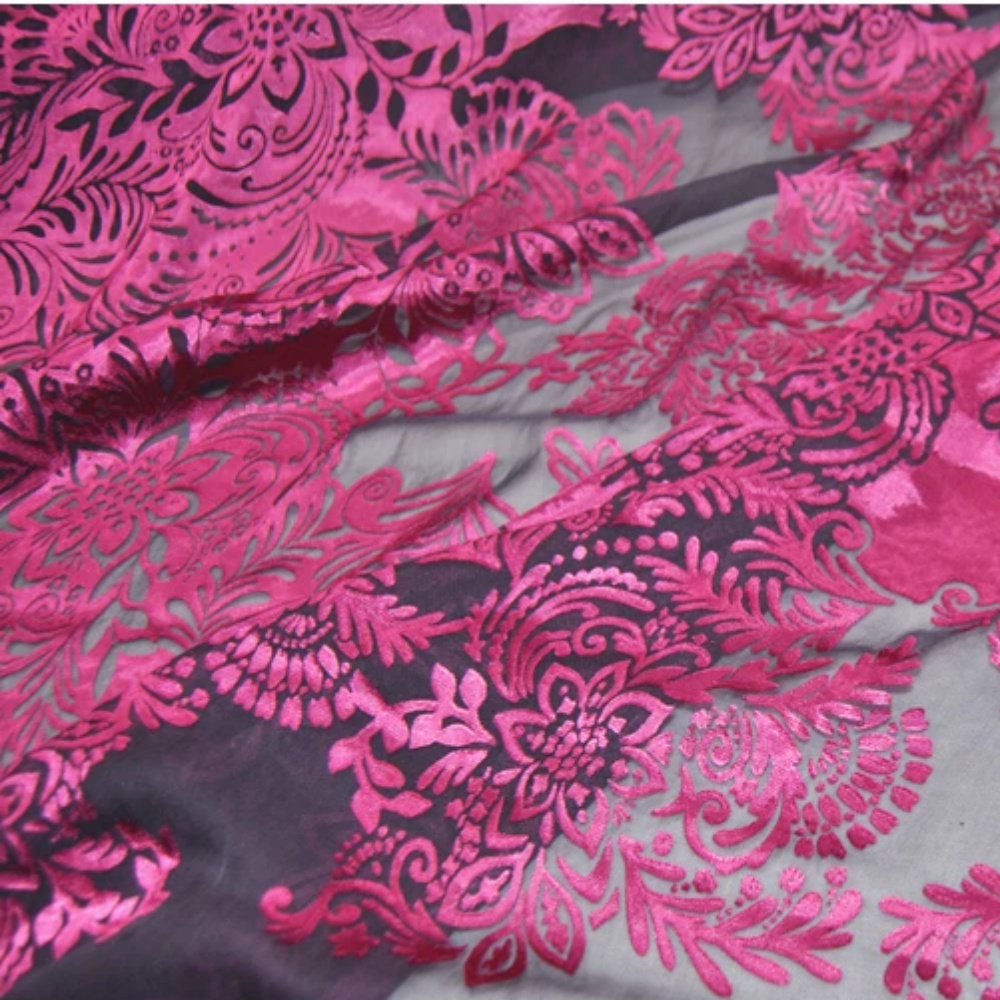 Fashion Large Pink Flower Desi - Robe Silk Women recensione e prezzo