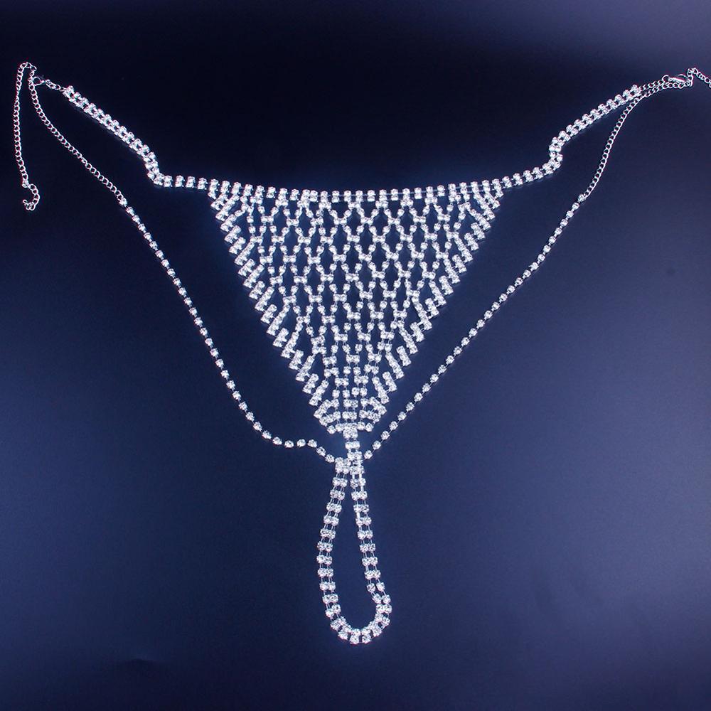 Stonefans Mesh Rhinestone Body - Thong Bikini Women recensione e prezzo