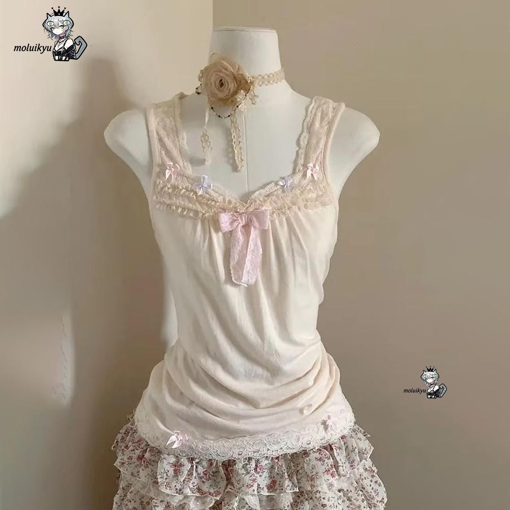 Women Y2K 2Pcs Outfit Set Lace - Cami Top Lace recensione e prezzo