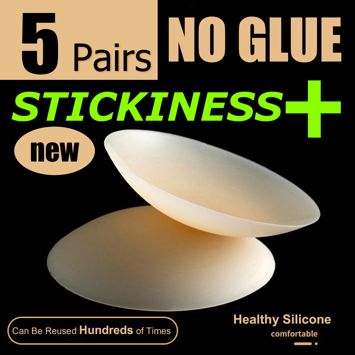 5 Pairs More Sticky 10cm No Tr - Nipple Cover Pasties recensione e prezzo