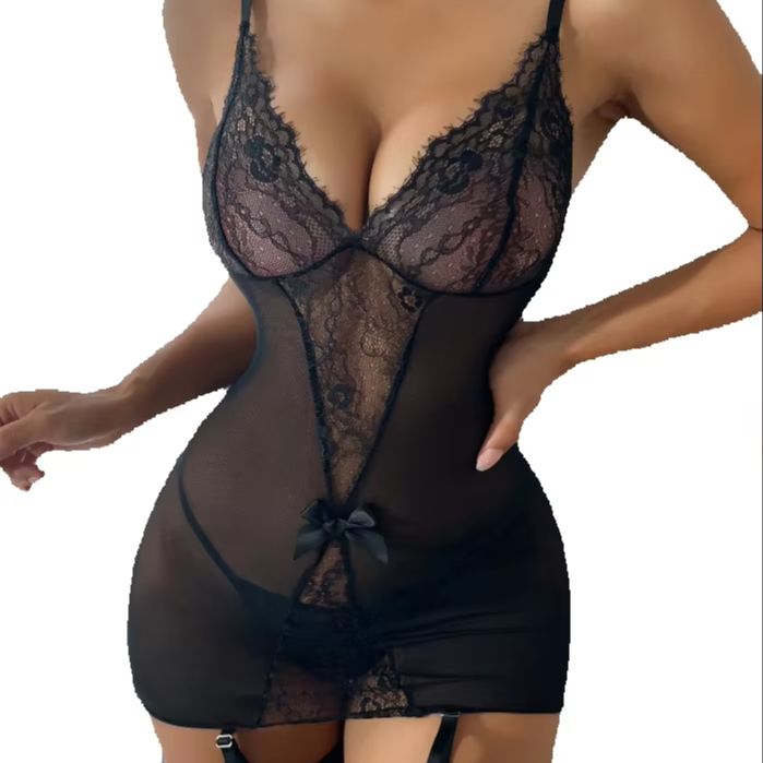 Lace Underwear Set with Stocki - Garter Belt Set recensione e prezzo