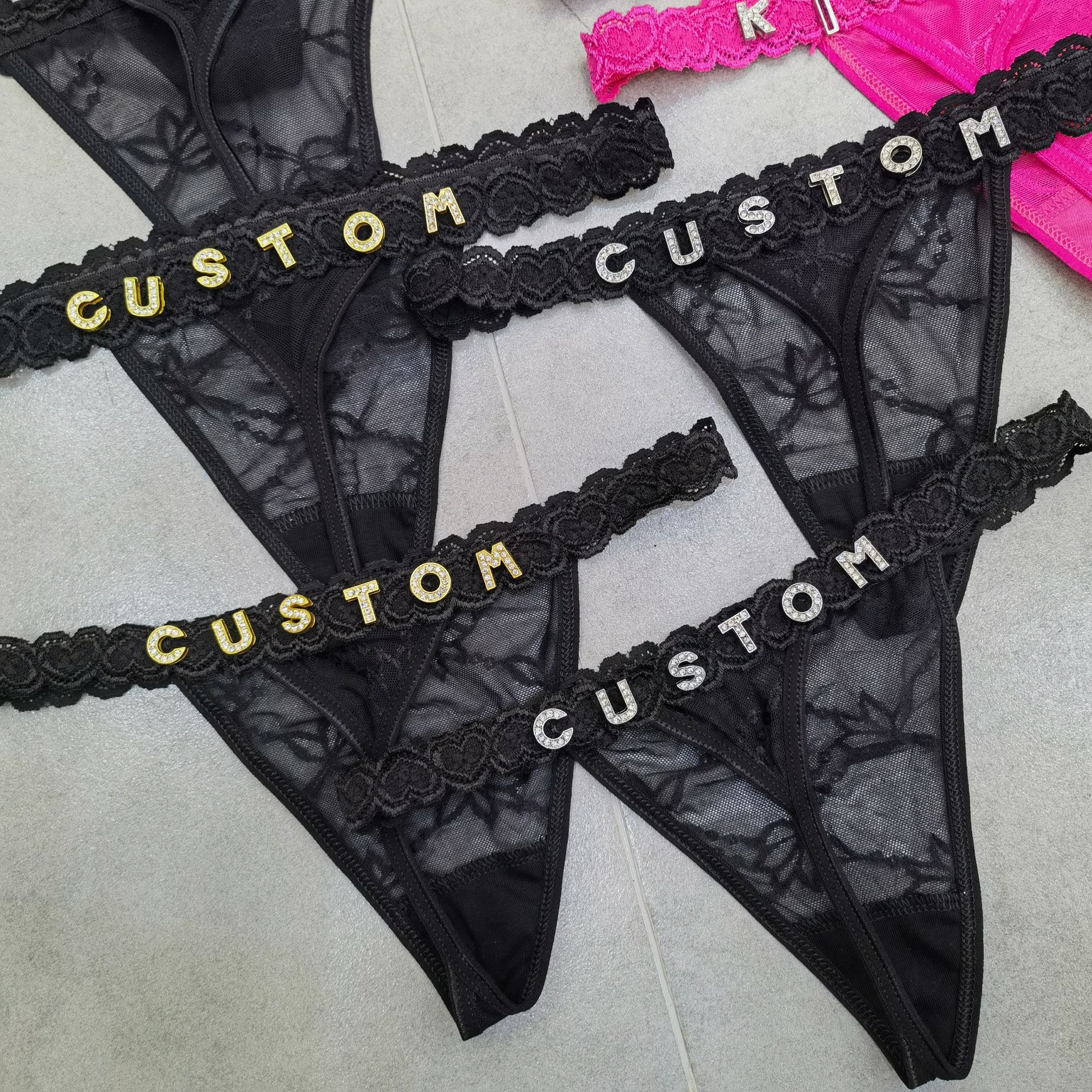 Customize Thongs Crystal Name  - Thong Bikini Women recensione e prezzo
