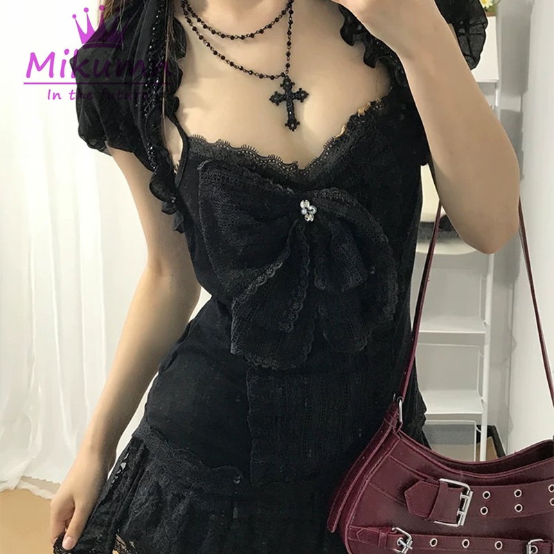 Mikumn Gothic Lolita Black Lac - Cami Top Lace recensione e prezzo