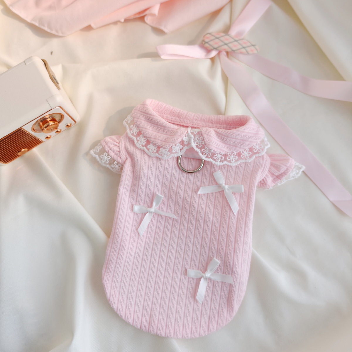 Pet Spring Lace Bow Vest Can P - Lace Teddy Lingerie recensione e prezzo