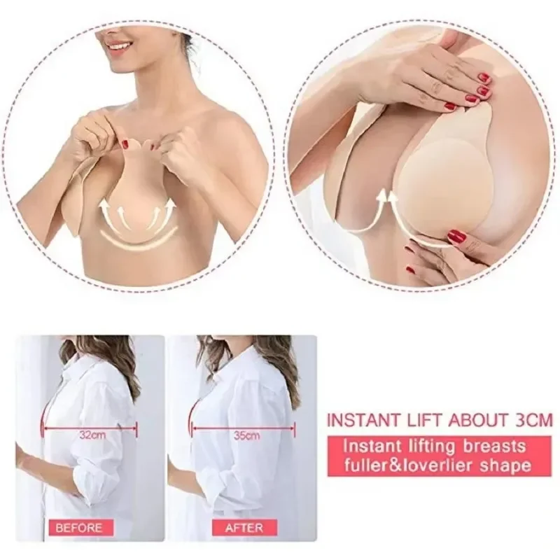 1Pair Self Adhesive Silicone S - Silicone Bra Adhesive recensione e prezzo