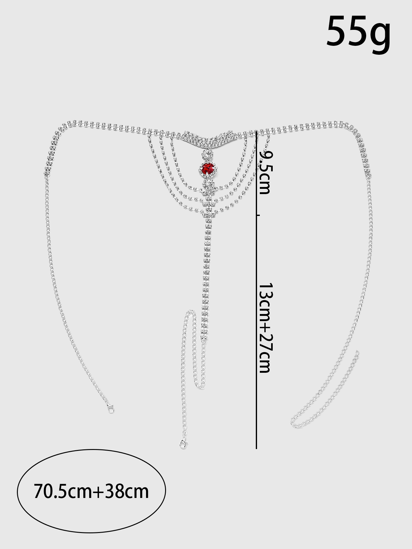 Crystal Rhinestone Body Chain  - Thong Bikini Women recensione e prezzo