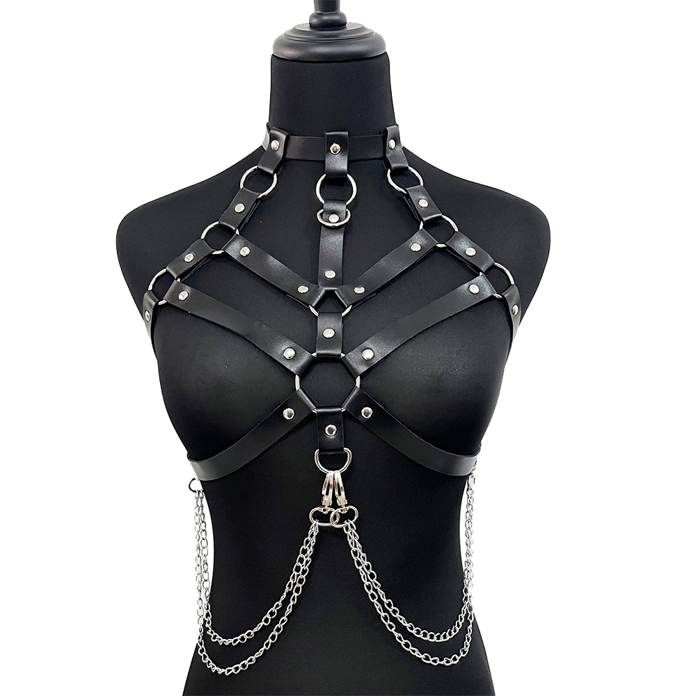 Chain with Leather Lingerie Wo - Garter Belt Set recensione e prezzo