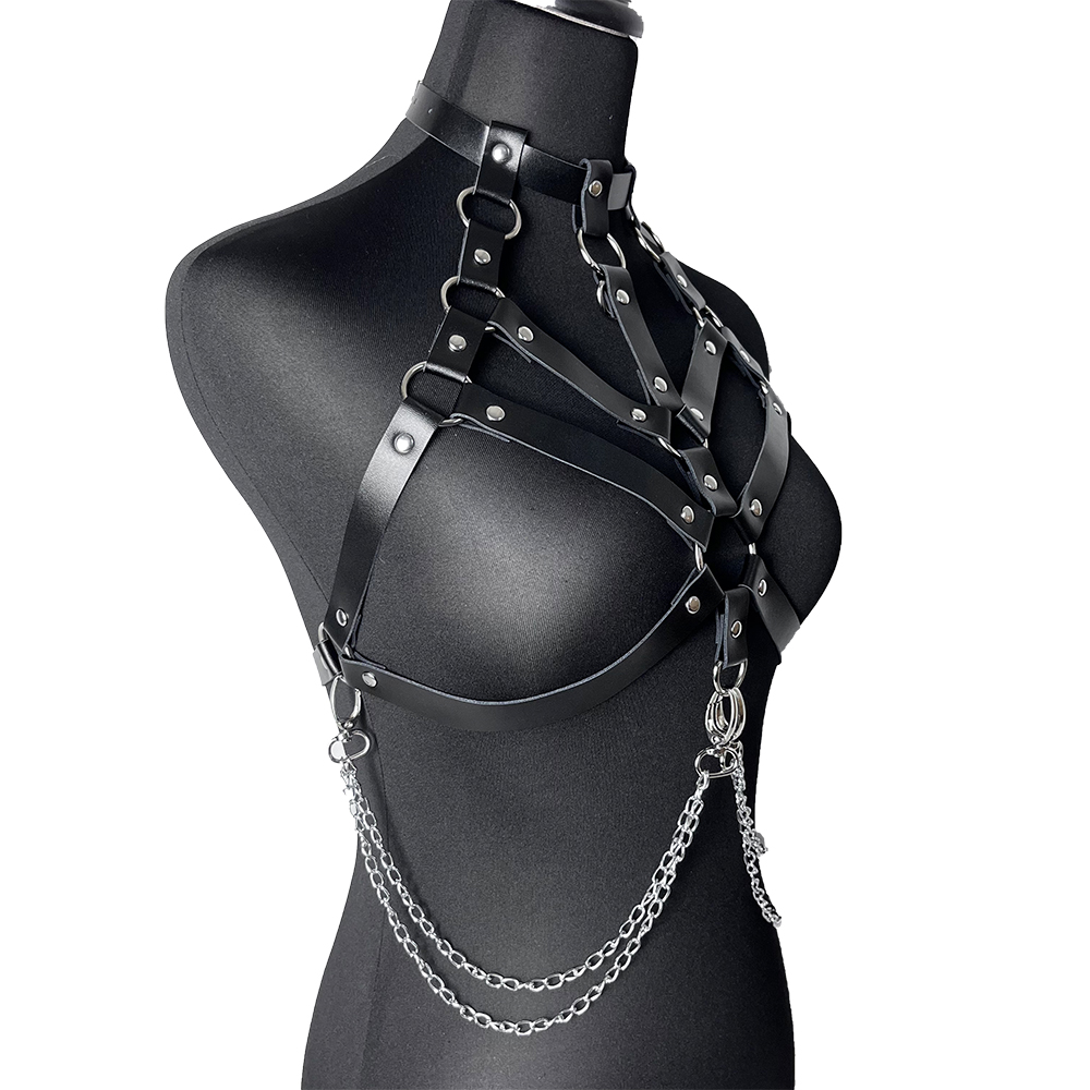 Chain with Leather Lingerie Wo - Garter Belt Set recensione e prezzo