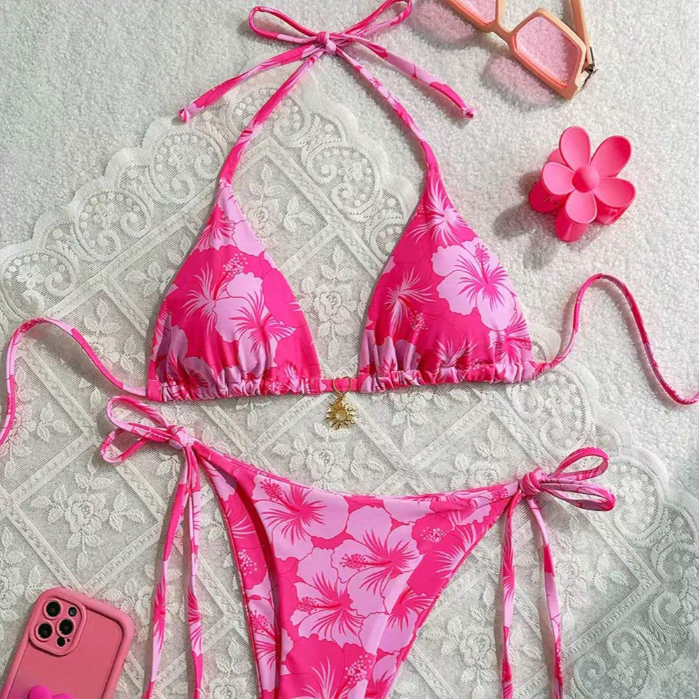 Women's Printed Vest Bikini+Th - Thong Bikini Women recensione e prezzo