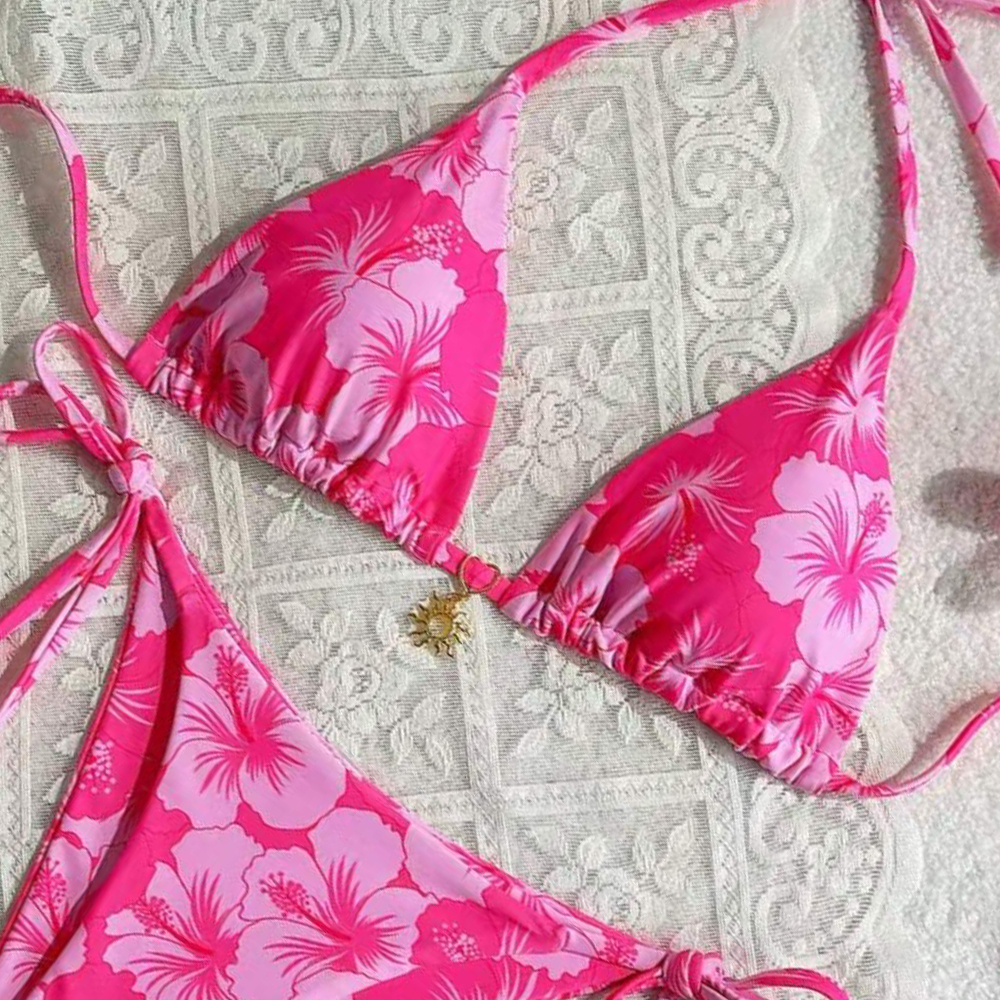 Women's Printed Vest Bikini+Th - Thong Bikini Women recensione e prezzo