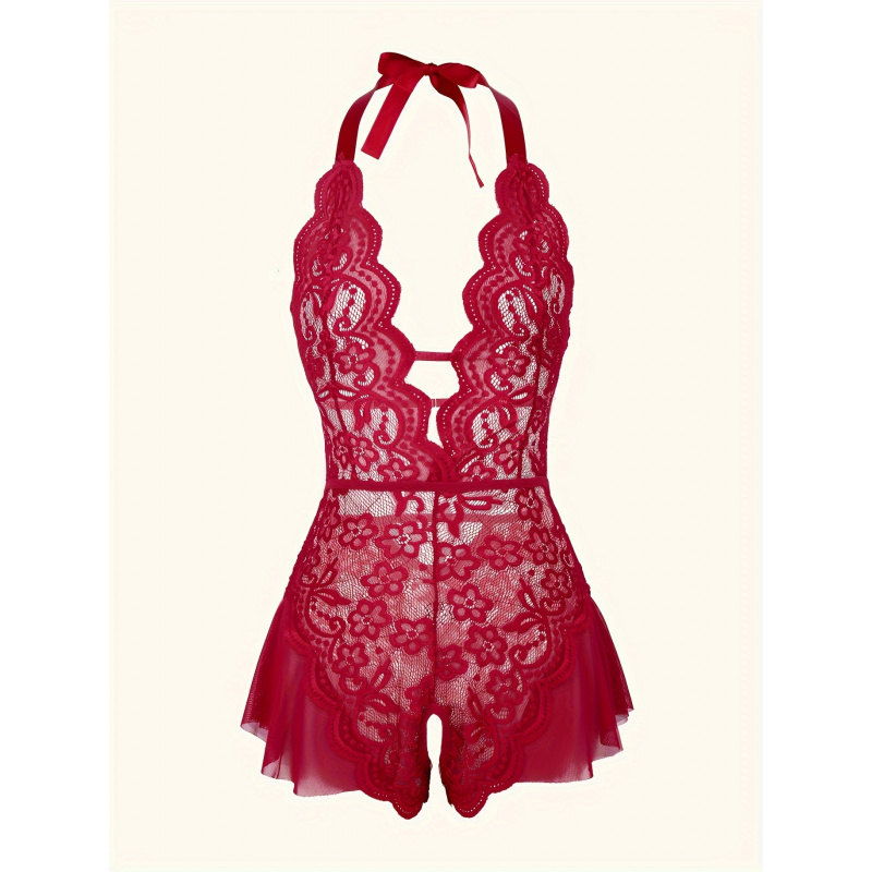 Charming Lace Mesh Teddy, Scal - Lace Teddy Lingerie recensione e prezzo
