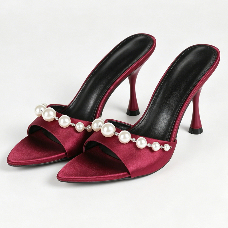 Elegant Satin Heeled Sandals W - Slip Dress Satin recensione e prezzo