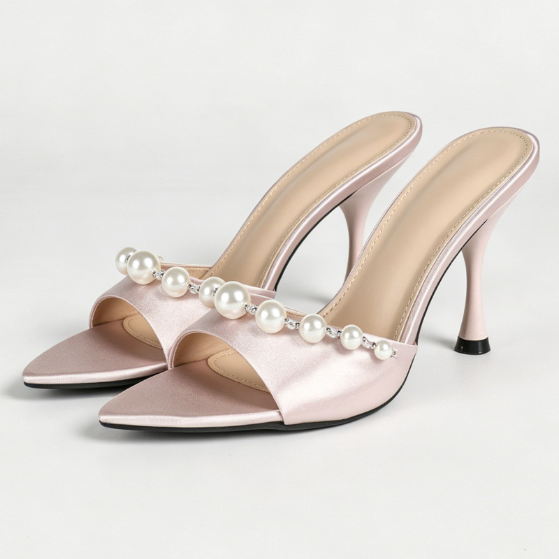 Elegant Satin Heeled Sandals W - Slip Dress Satin recensione e prezzo