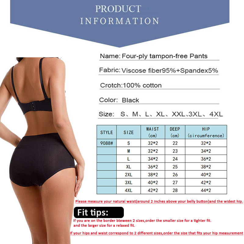 Heavy Flow Menstrual Panties 4 - Period Panty Absorbent recensione e prezzo