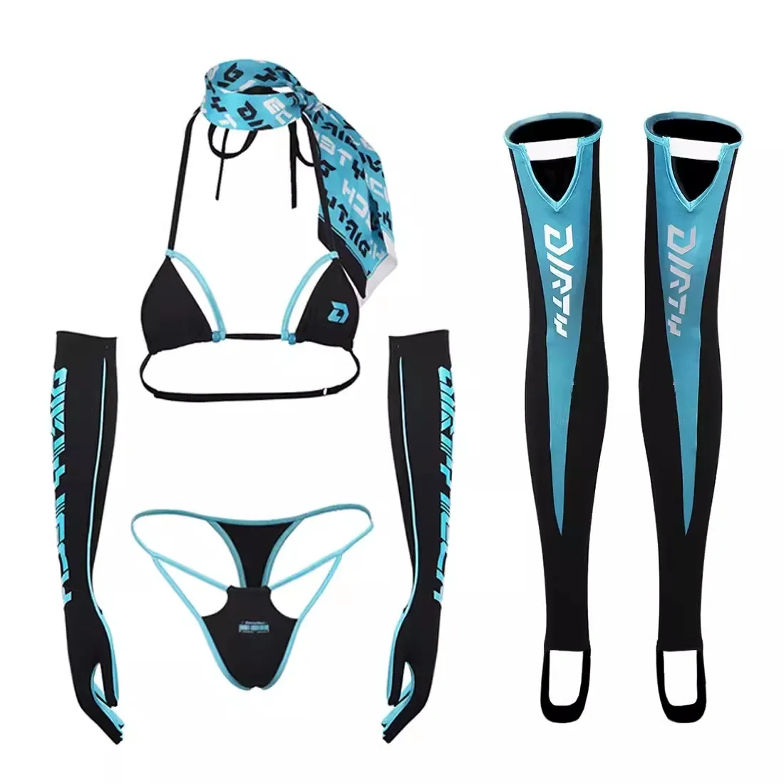 Women Sexy 5 Pieces Bikini Set - Thong Bikini Women recensione e prezzo