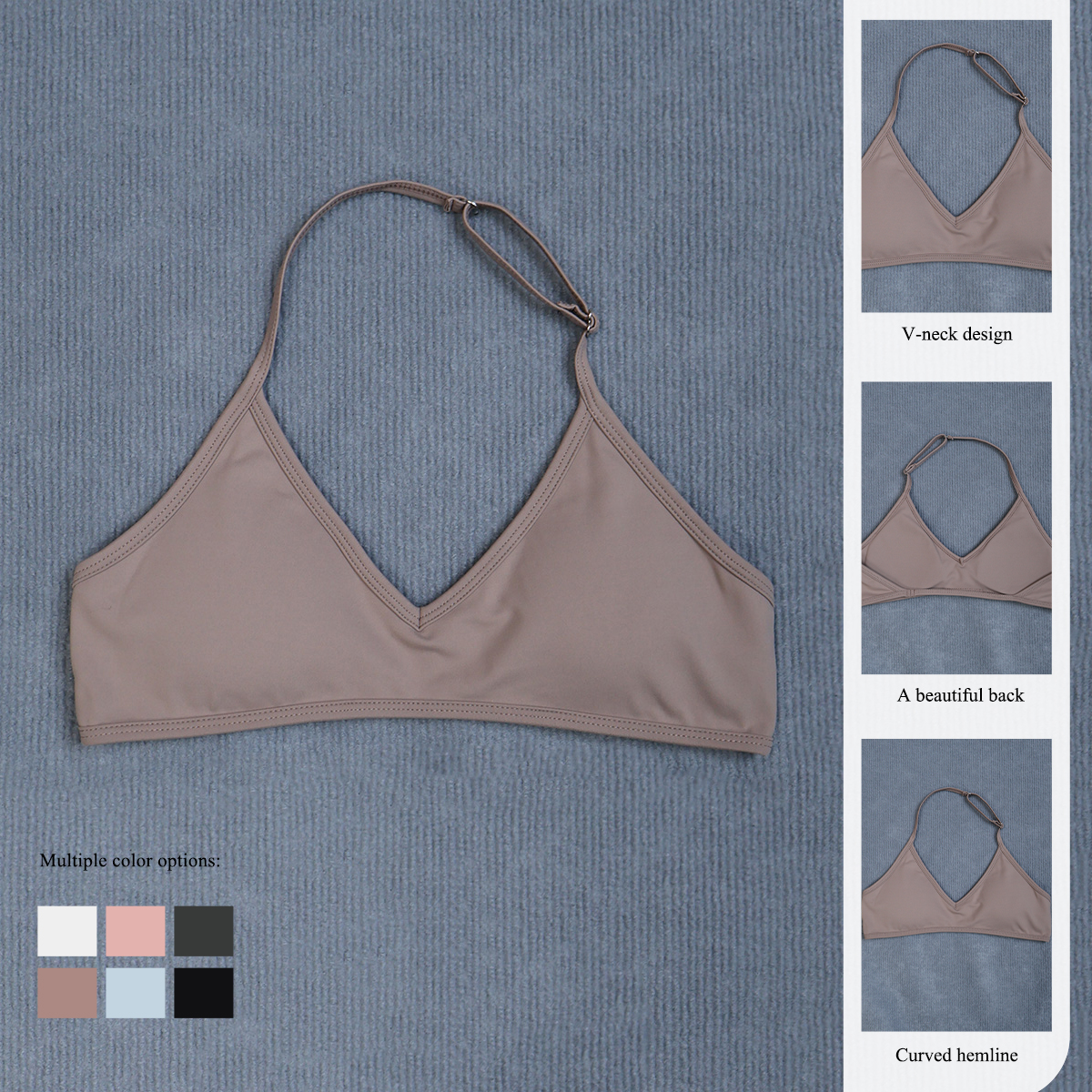 Women's Summer Halter Neck Pad - Sports Bra High Impact recensione e prezzo