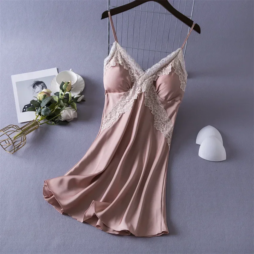 Women's Sexy Lingerie Satin Ni - Babydoll Chemise Night recensione e prezzo