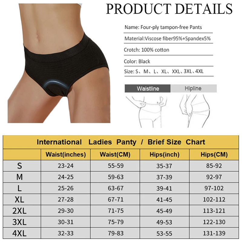 2Pc Heavy Flow Pure Cotton Men - Period Panty Absorbent recensione e prezzo