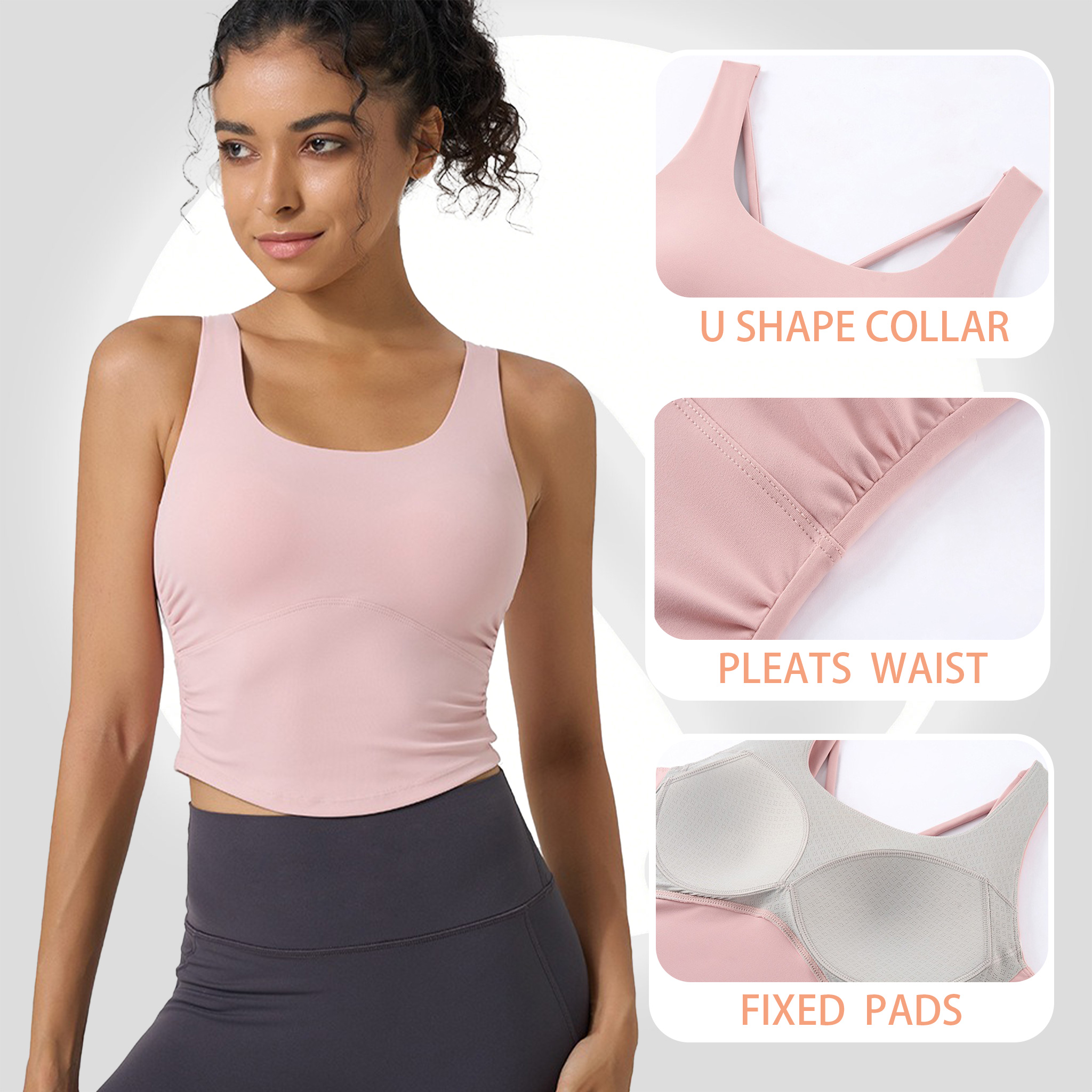 Women's Fixed Cup Yoga Sports  - Sports Bra High Impact recensione e prezzo
