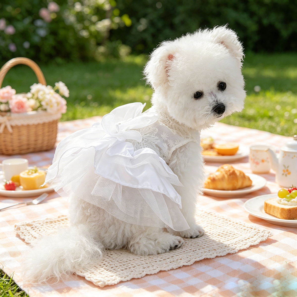 Elegant Lace Bow Pet Dress, Go - Lace Teddy Lingerie recensione e prezzo