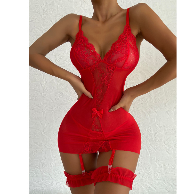 Transparent V-neck Strap Night - Babydoll Chemise Night recensione e prezzo