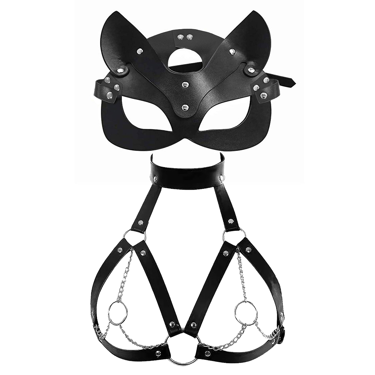 Women Sexy Mask Blindfold Cosp - Garter Belt Set recensione e prezzo