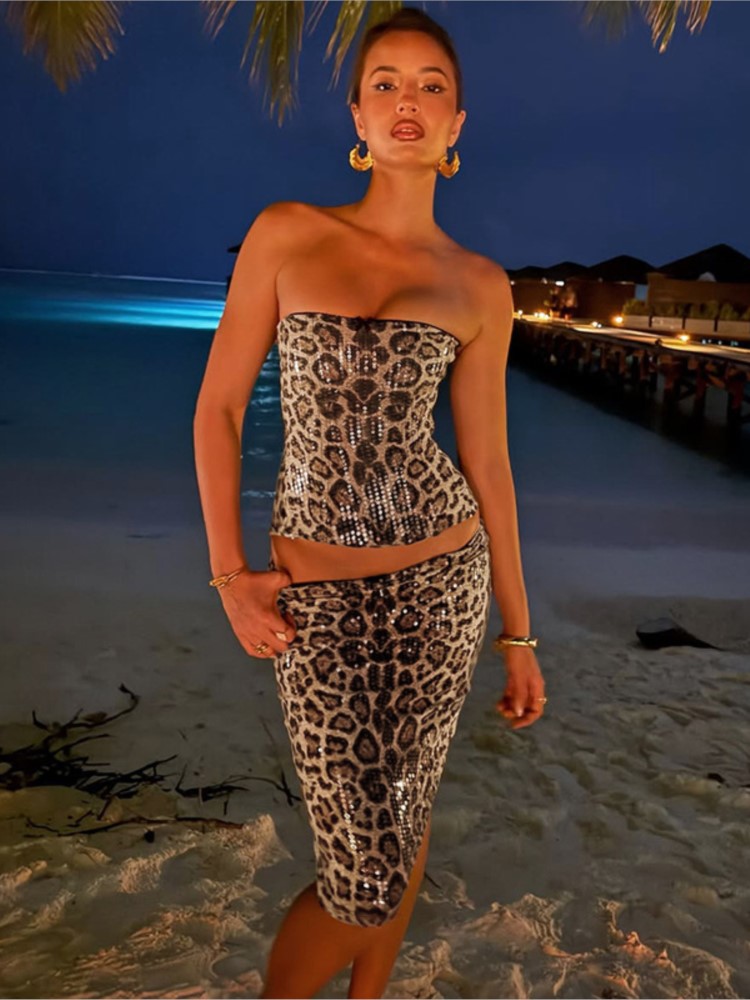 Woman 2 Piece Set Outfit Sexy  - Strapless Bra Backless recensione e prezzo
