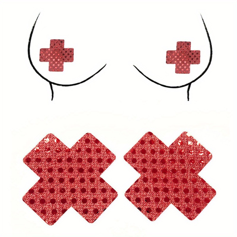 Red Cross Design Nipple Covers - Nipple Cover Pasties recensione e prezzo
