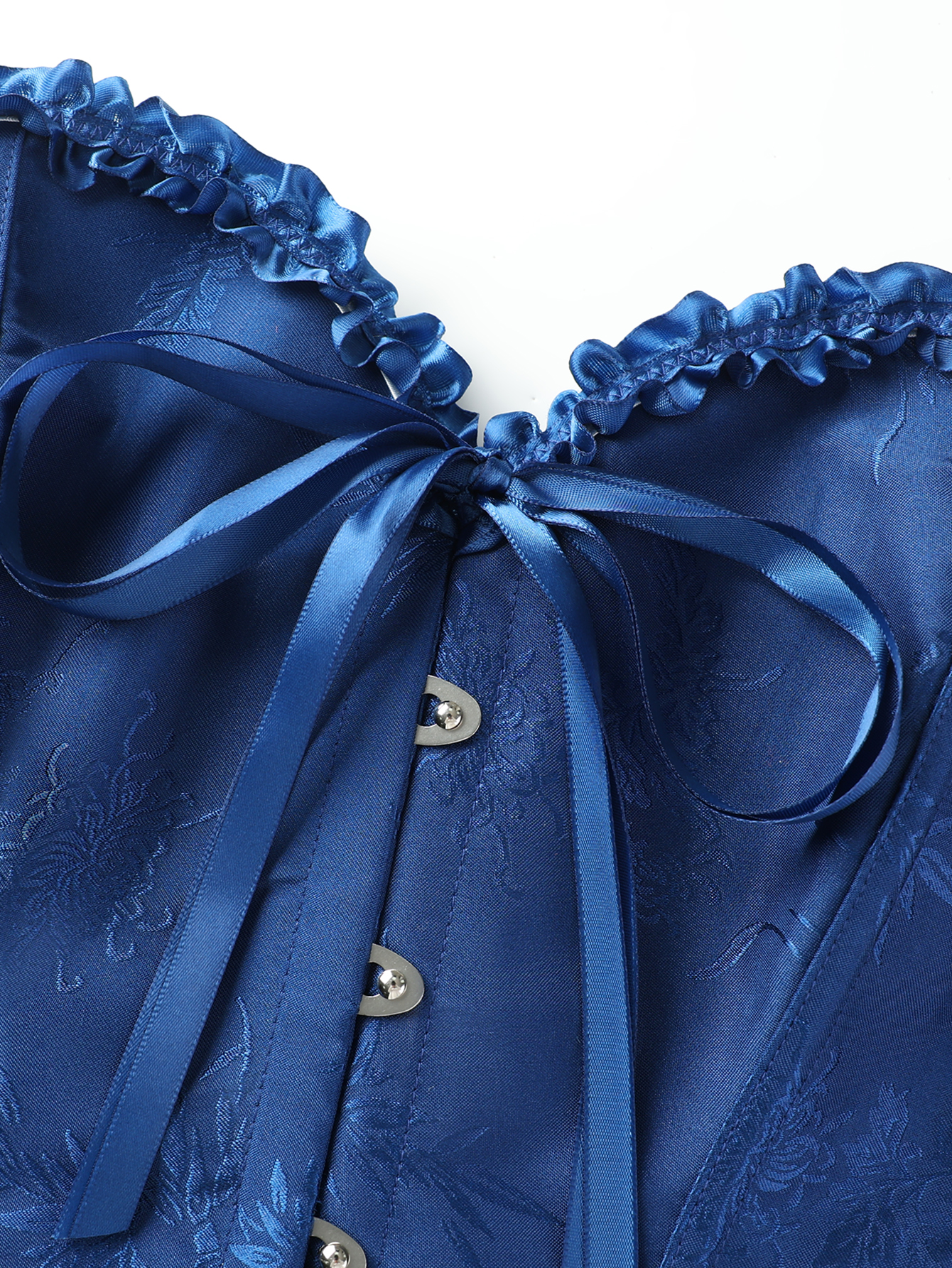 Dark blue jacquard lace edged  - Corset Waist Cinch recensione e prezzo