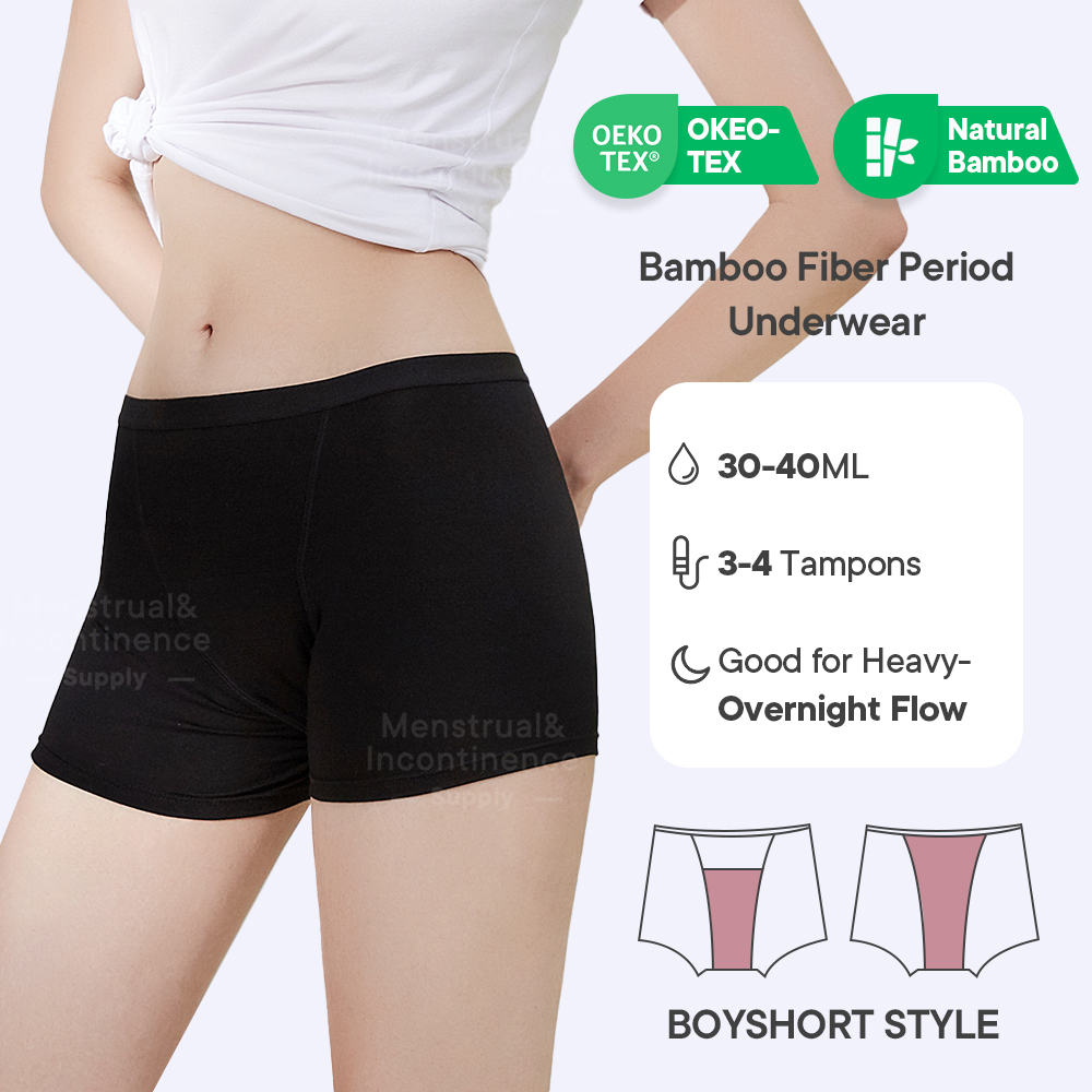 Bamboo Fiber Period Underwear  - Boyshort Underwear recensione e prezzo