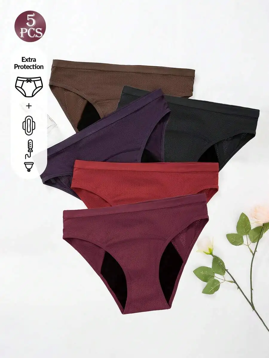 5 Pcs Women Solid Color Absorb - Period Panty Absorbent recensione e prezzo