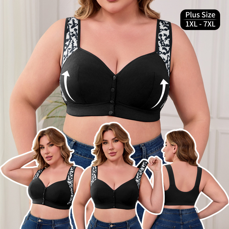 XL-7XL Plus Size Front Buckle  - Seamless Underwear Women recensione e prezzo