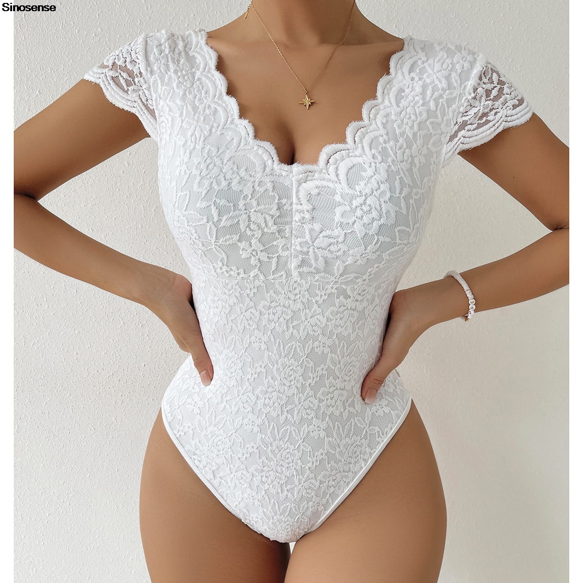 Womens Embroidery Floral Contr - Lace Teddy Lingerie recensione e prezzo